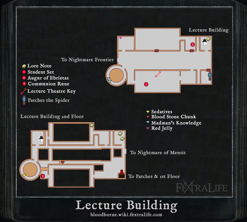 Lecture building map